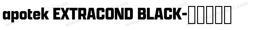 apotek EXTRACOND BLACK字体转换